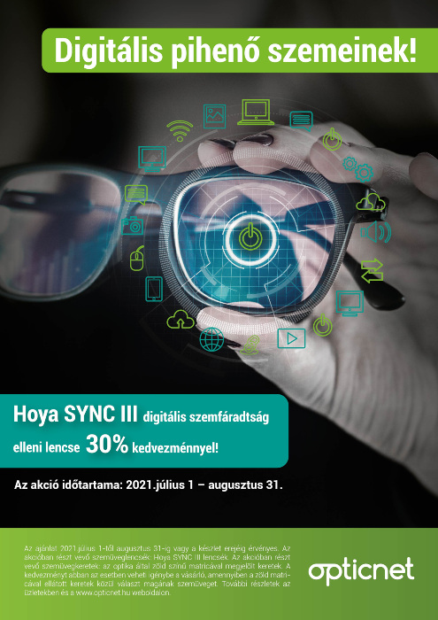 Hoya SYNC III szemüveglencse akció